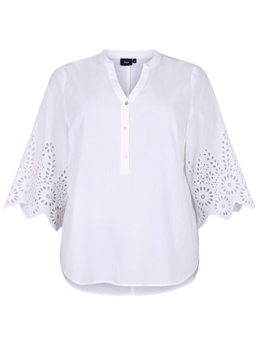 

Блузка с коротким рукавом Zizzi Blouse MRIVER, белый