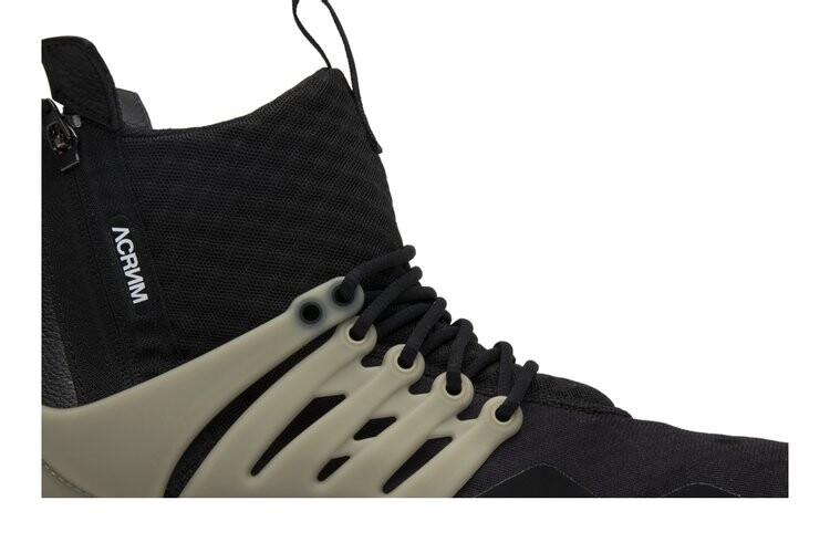Кроссовки Nike Acronym x Air Presto Mid 'Bamboo', черный — фото 2