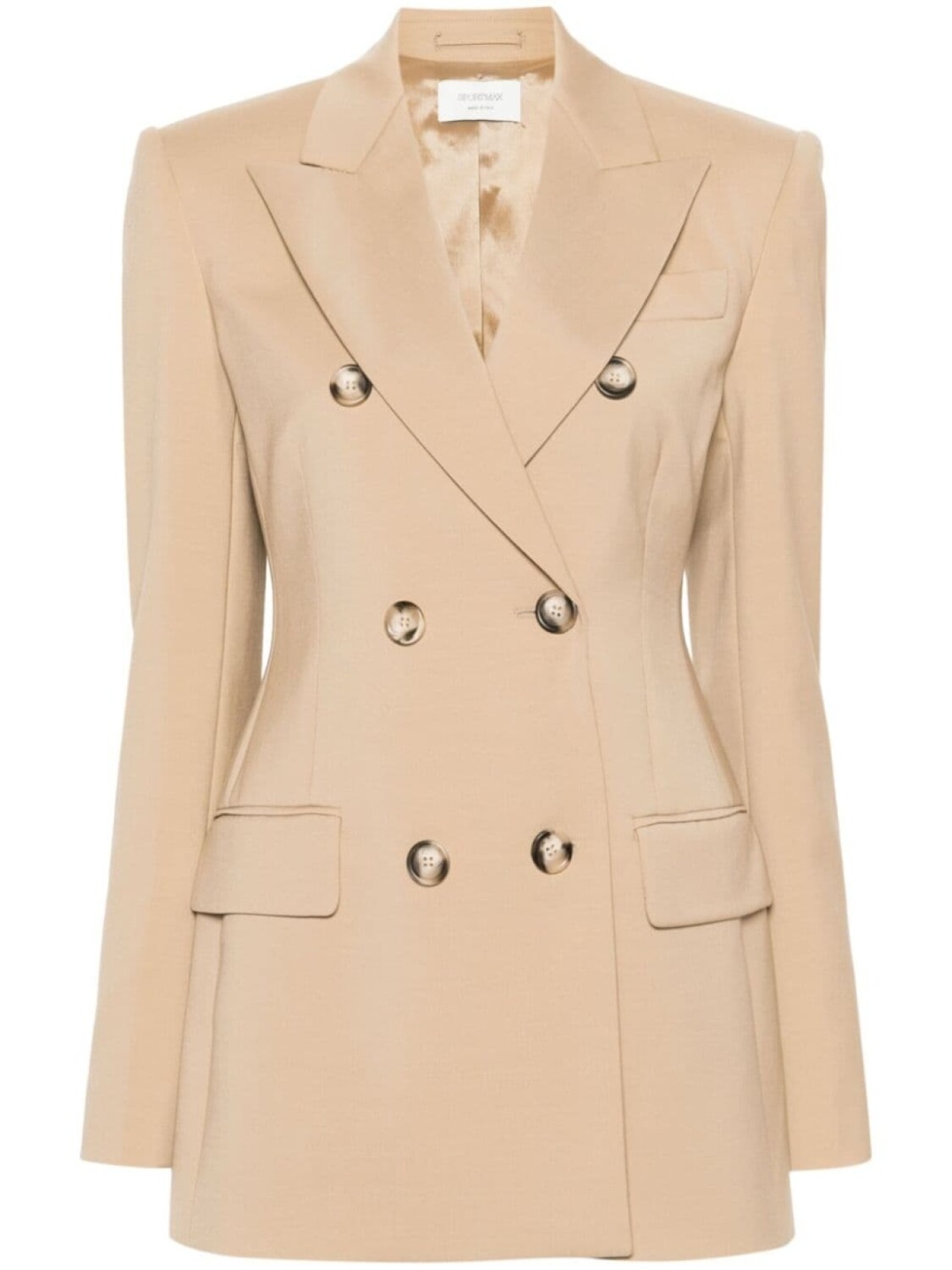 

Sportmax шерстяной блейзер Adamo, нейтральный цвет