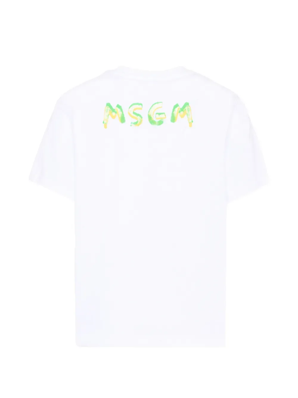 Футболка с короткими рукавами MSGM Kids, белый — фото 2