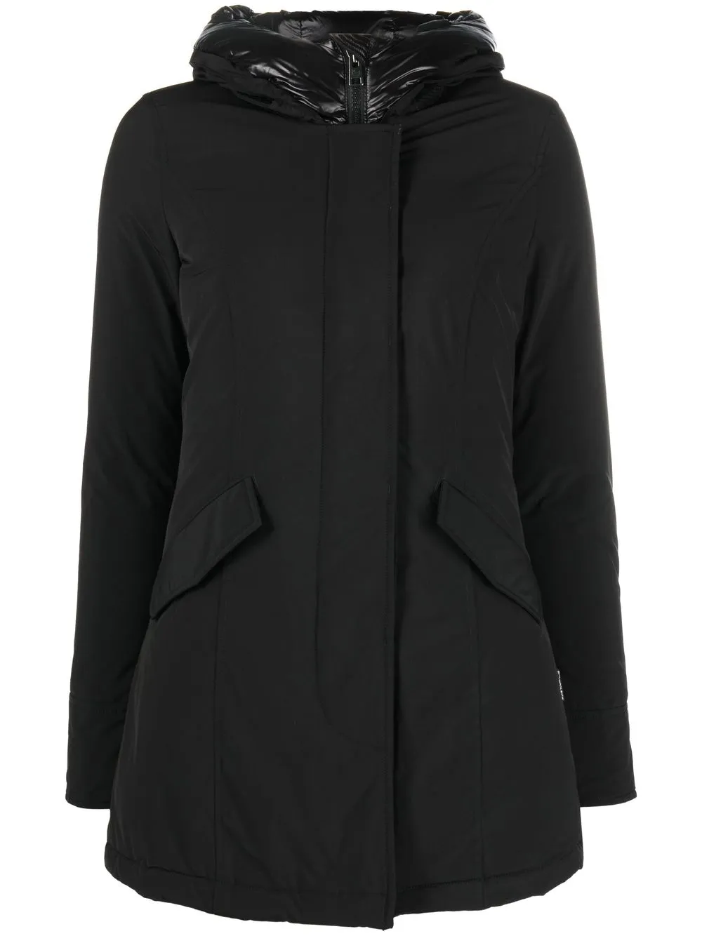 

Пуховик с капюшоном WOOLRICH, черный