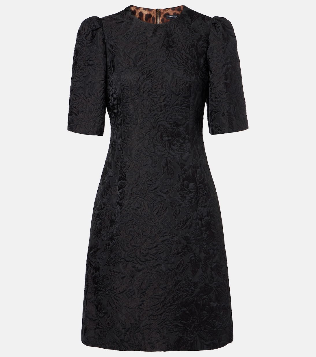 

Мини-платье из смеси хлопка и шелка Dolce&Gabbana, Nero