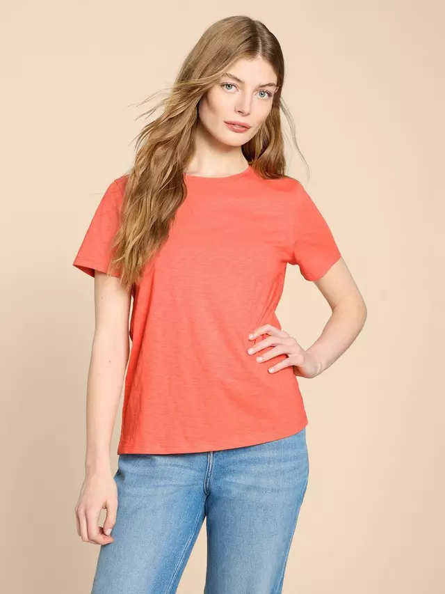 

Футболка White Stuff Abbie Cotton, цвет bright/orange