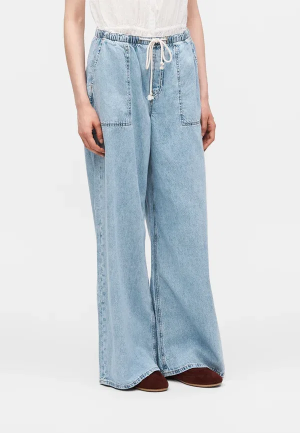 Джинсы Superlight wide leg Tanaka wide leg Gap, светло-голубой