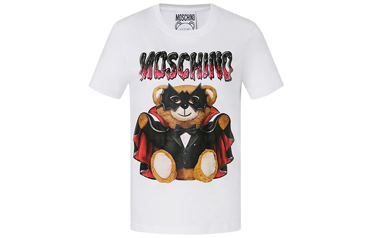 

MOSCHINO Футболка женская белая, Белый, MOSCHINO Футболка женская белая