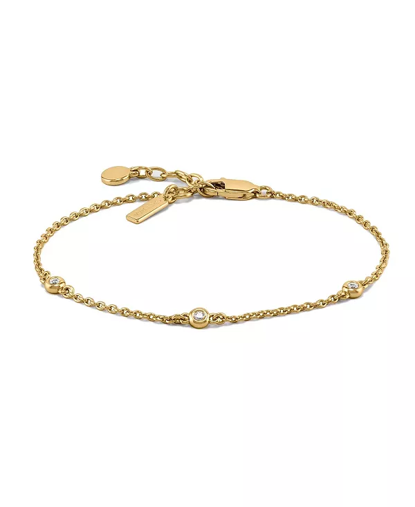 

Женский браслет-трио с сапфирами из 14-каратного золота на нержавеющей стали Vincero, gold