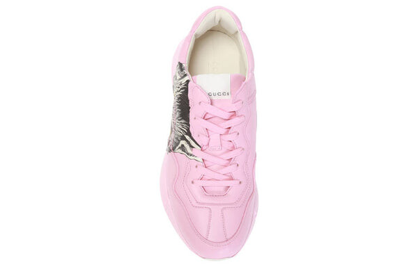 Кроссовки rhyton 'mystic cat pink' Gucci, розовый — фото 4