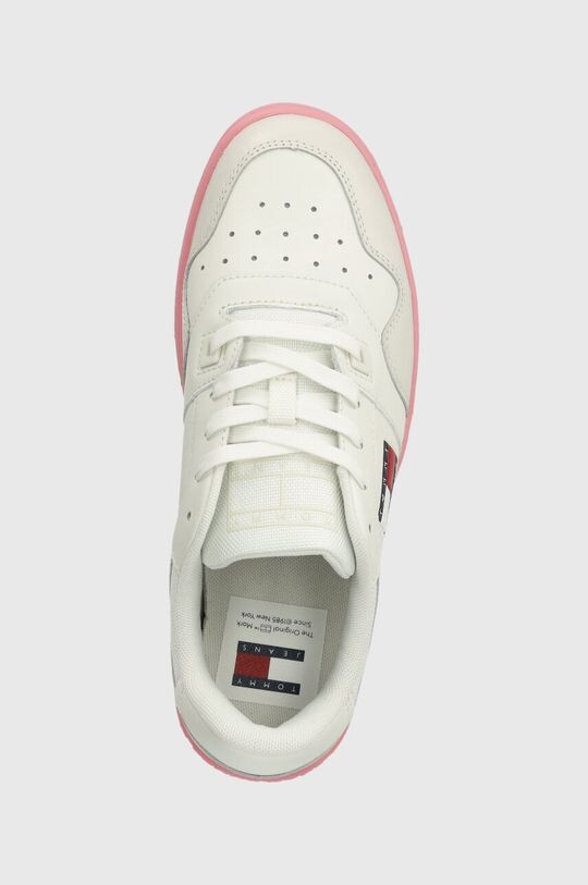 Кожаные кроссовки TJW RETRO BASKET ESS Tommy Jeans, белый — фото 4
