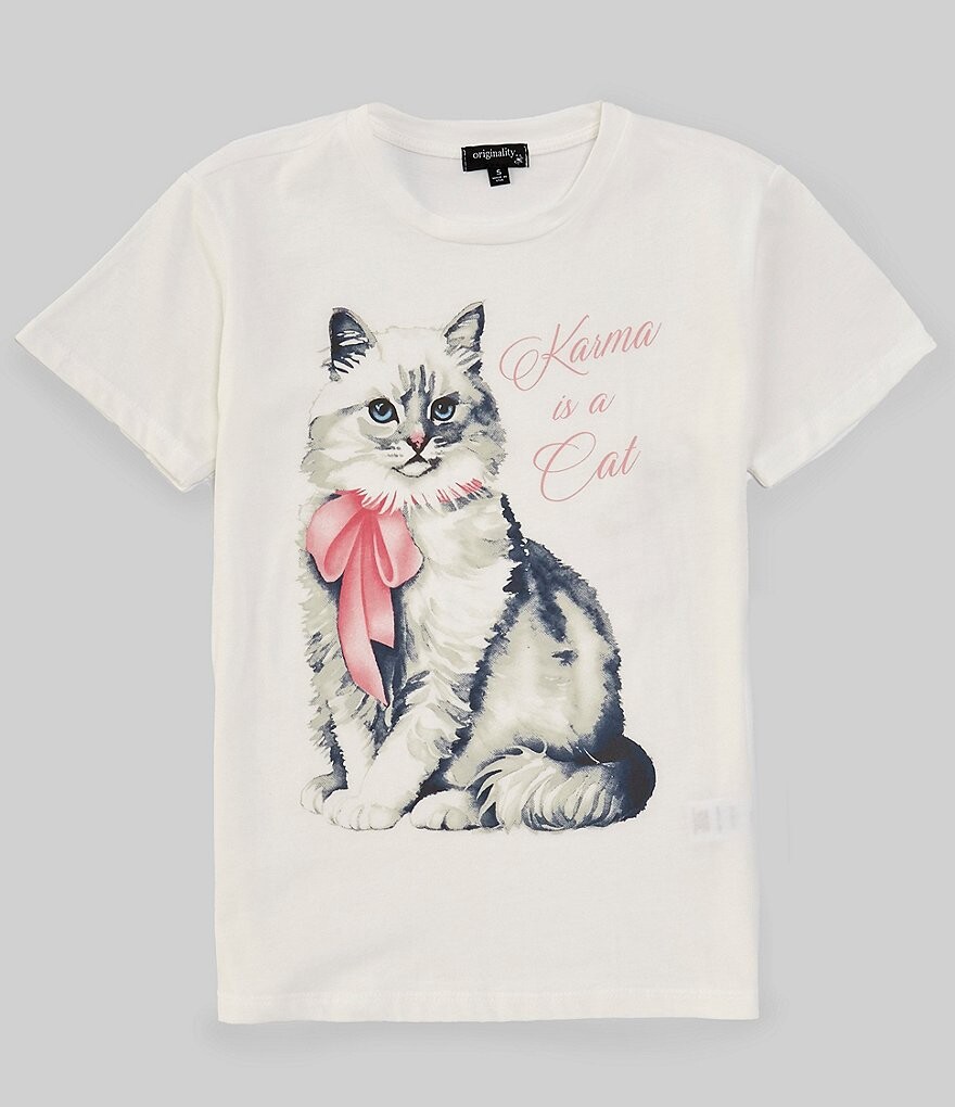 

Футболка Originali Big Girls 7–16 с короткими рукавами Karma Is A Cat OS Originality, слоновая кость, Бежевый, Футболка Originali Big Girls 7–16 с короткими рукавами Karma Is A Cat OS Originality, слоновая кость
