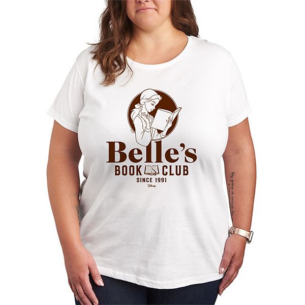 

Футболка Beauty and the Beast plus size Belle's Book Club Since 1991 Disney, White, Белый, Футболка Beauty and the Beast plus size Belle's Book Club Since 1991 Disney, White