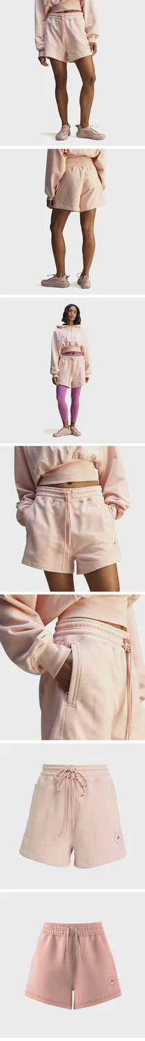 Женские махровые шорты Stella True Casual розовые от Adidas — фото 4