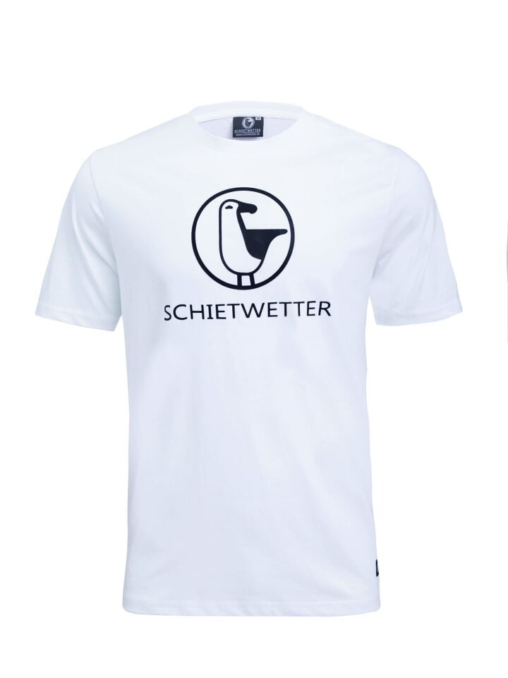 

Футболка SCHIETWETTER Fabian, цвет white/navy