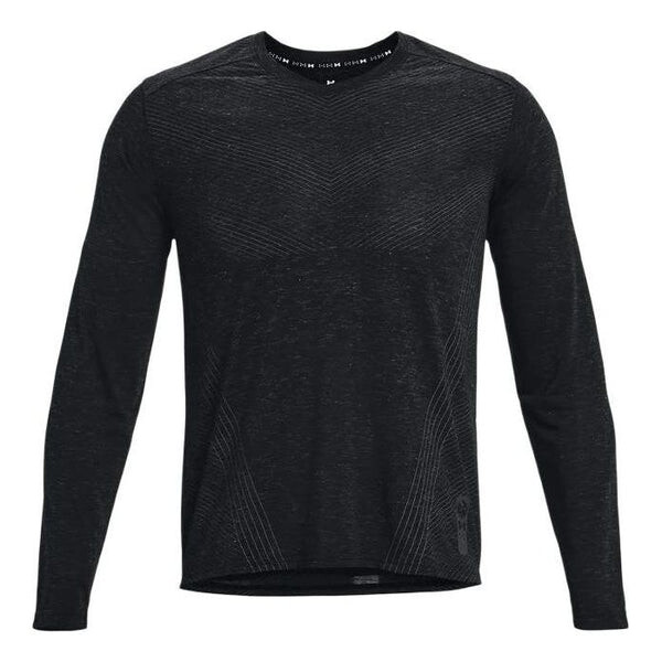 

Футболка breeze run anywhere long sleeve t-shirt 'black' Under Armour, черный