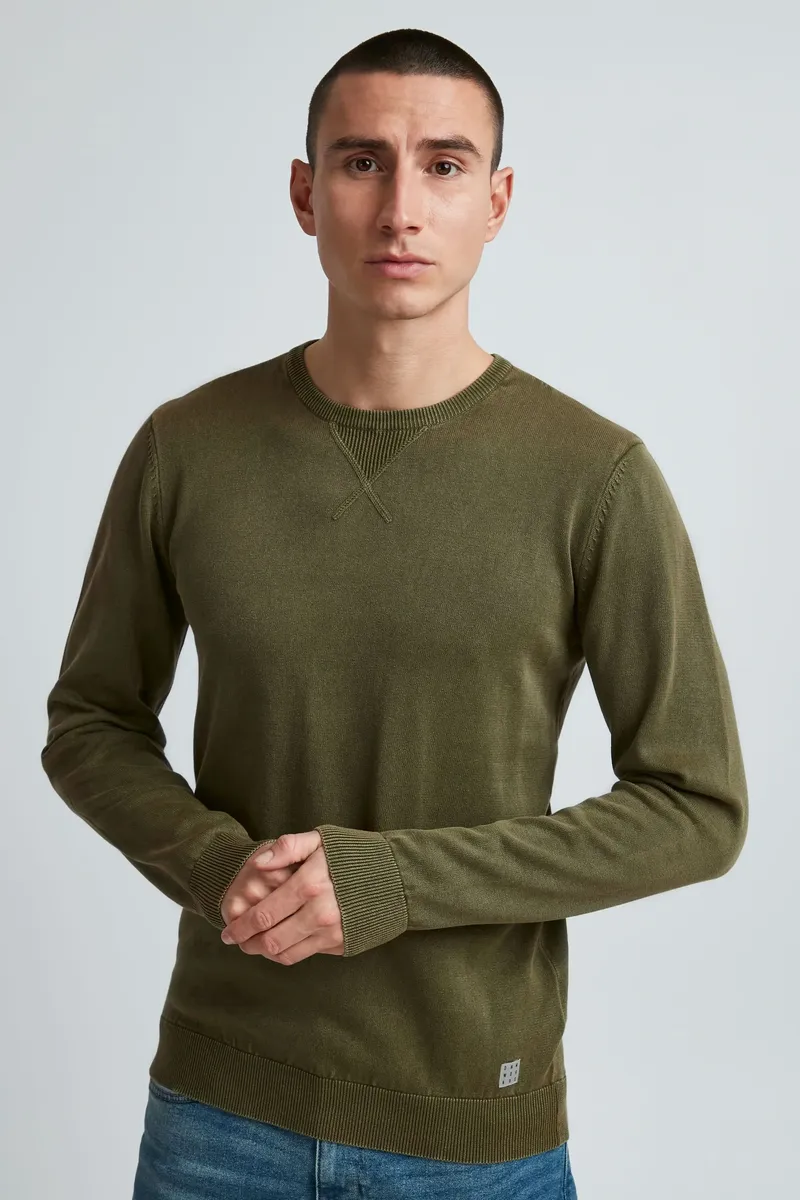 

Свитер с круглым вырезом "BLEND BHPullover", оливковый
