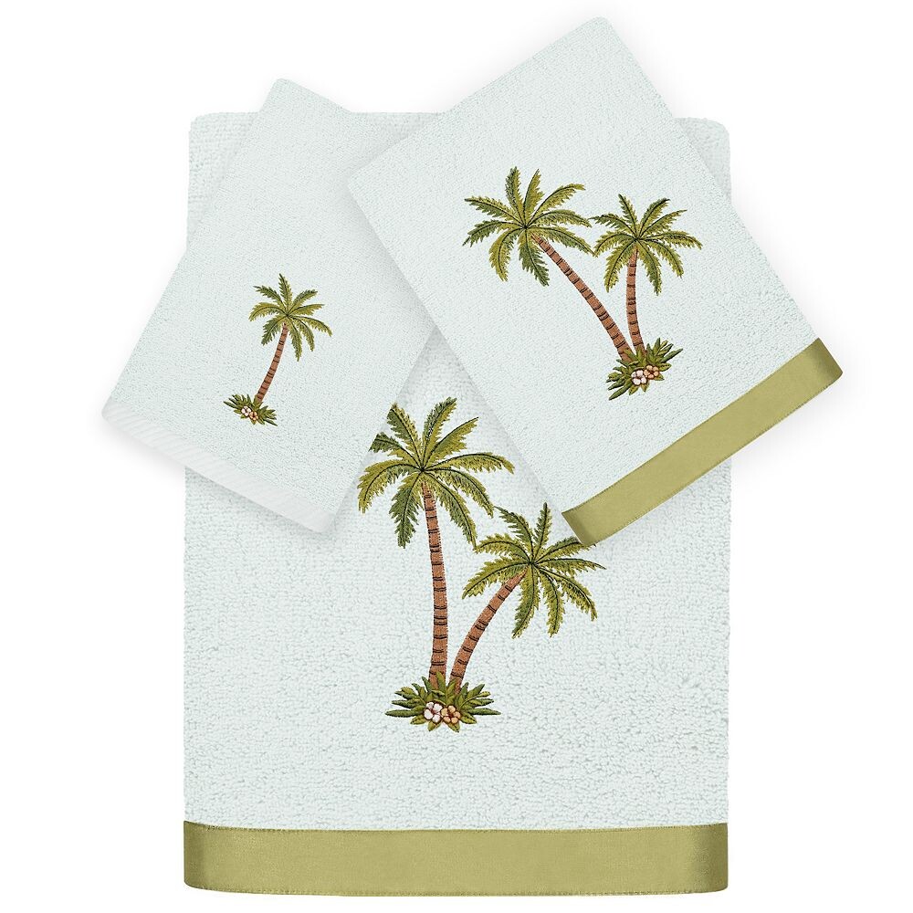 

Linum Home Textiles Palmera Набор украшенных полотенец из 3 предметов, цвет Aqua