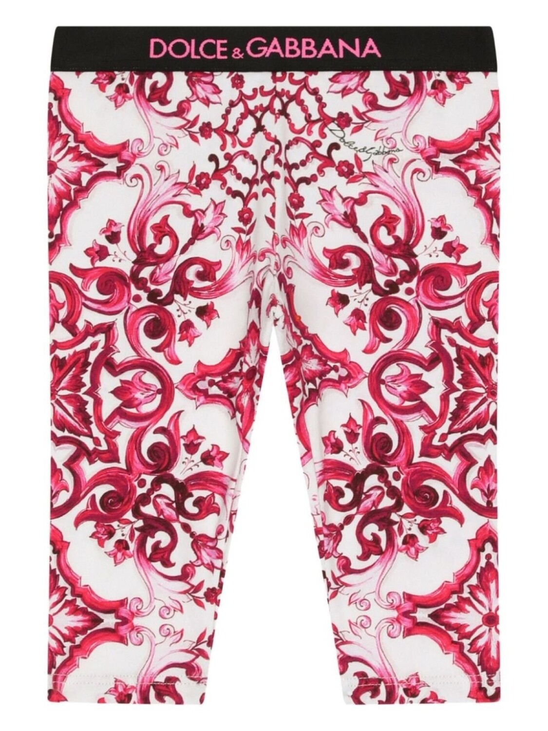 

Dolce & Gabbana легинсы с принтом Majolica, красный
