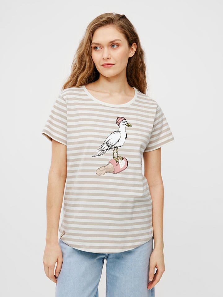 

Derbe Футболка белого/бежевого цвета, Белый, Derbe Футболка белого/бежевого цвета