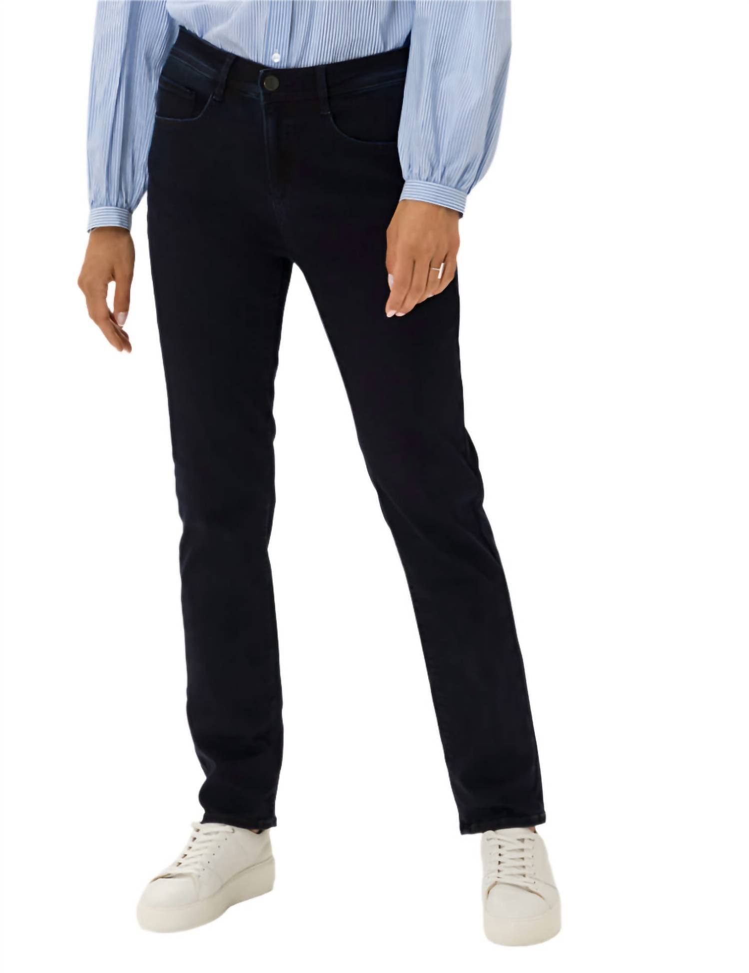 

Укороченные джинсы Mary прямого кроя синего цвета Brax, синий