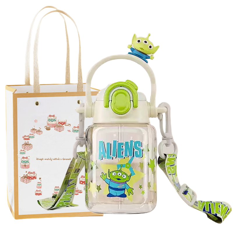 Пластиковая бутылка для воды с соломинкой 700 мл Disney, Donald Duck+Shopping Bag — фото 3