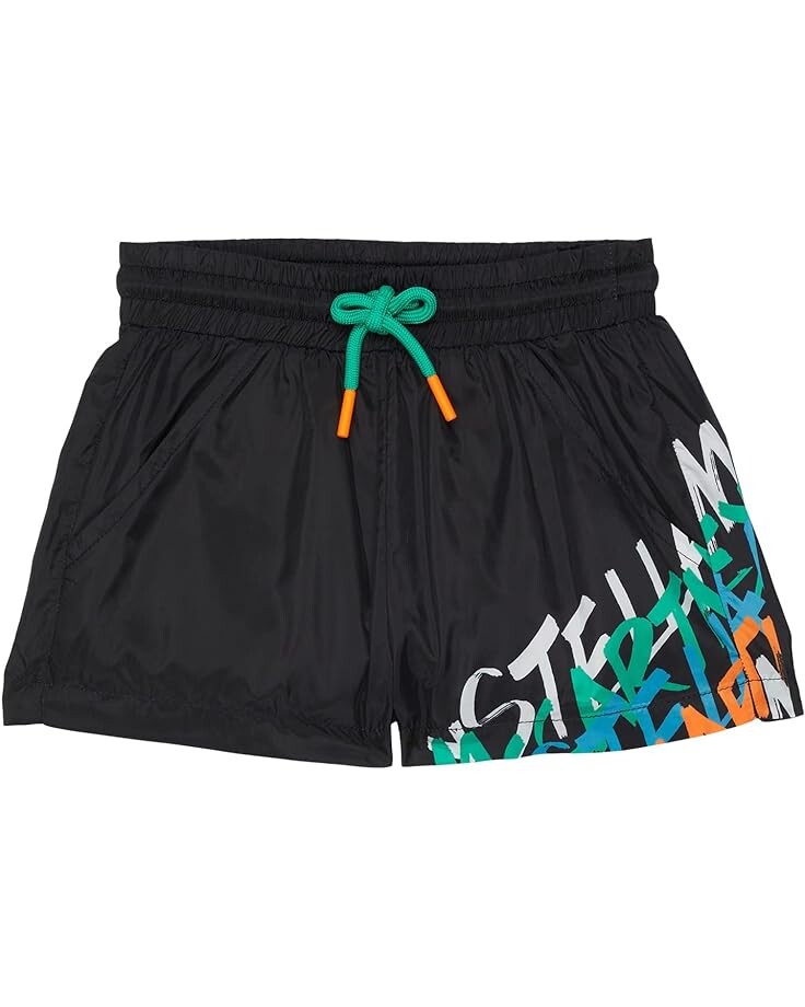 

Шорты Stella Mccartney Scribble Stella Shorts, черный