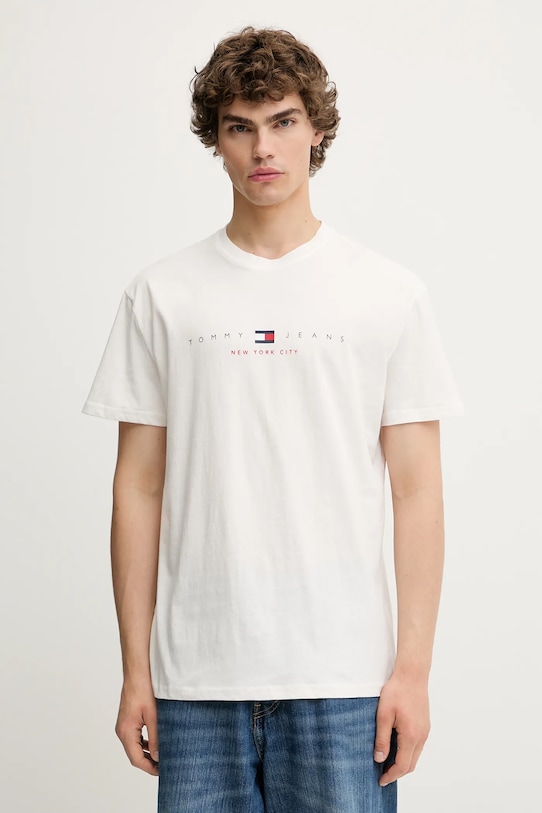 

Хлопковая футболка Tommy Jeans, белый