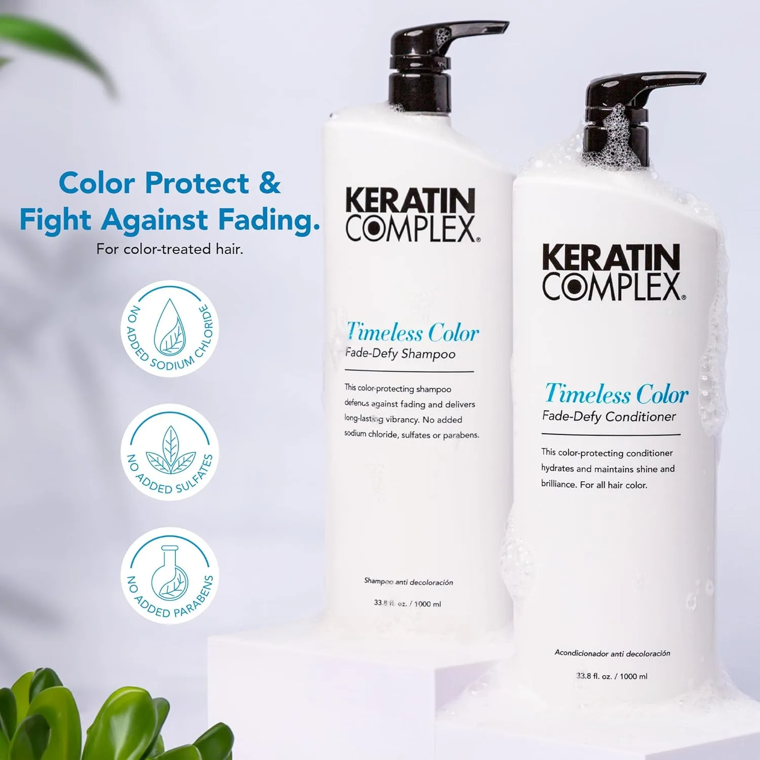 Шампунь Keratin Complex Timeless Color Fade-Defy 1,916.46 г (2 шт.) — фото 2