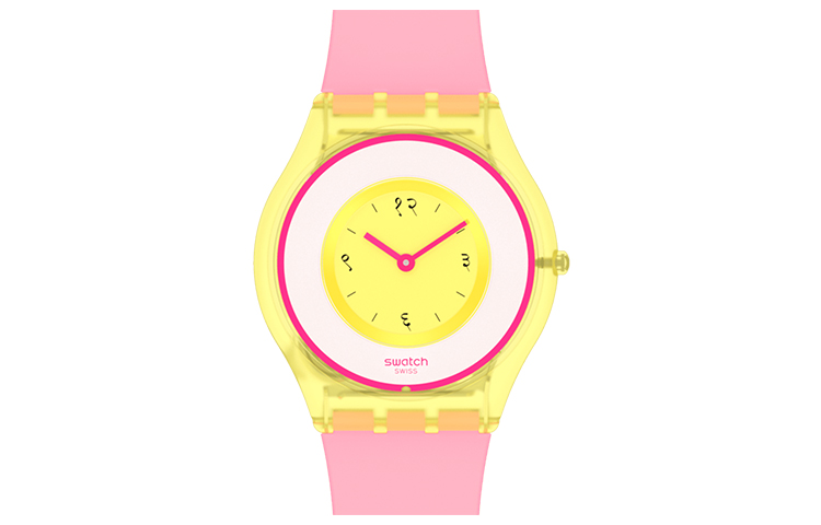 

SWATCH Часы Unisex 34mm Yellow Watch SS08Z101