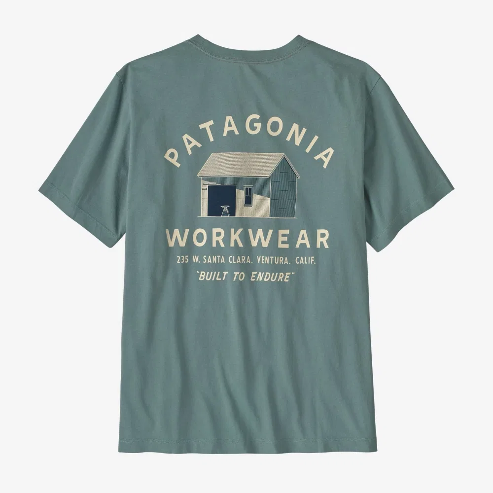 Мужская футболка Forge Born сине-зеленая от Patagonia