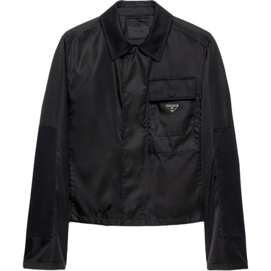 

PRADA Переработанный нейлоновый жакет, Black
