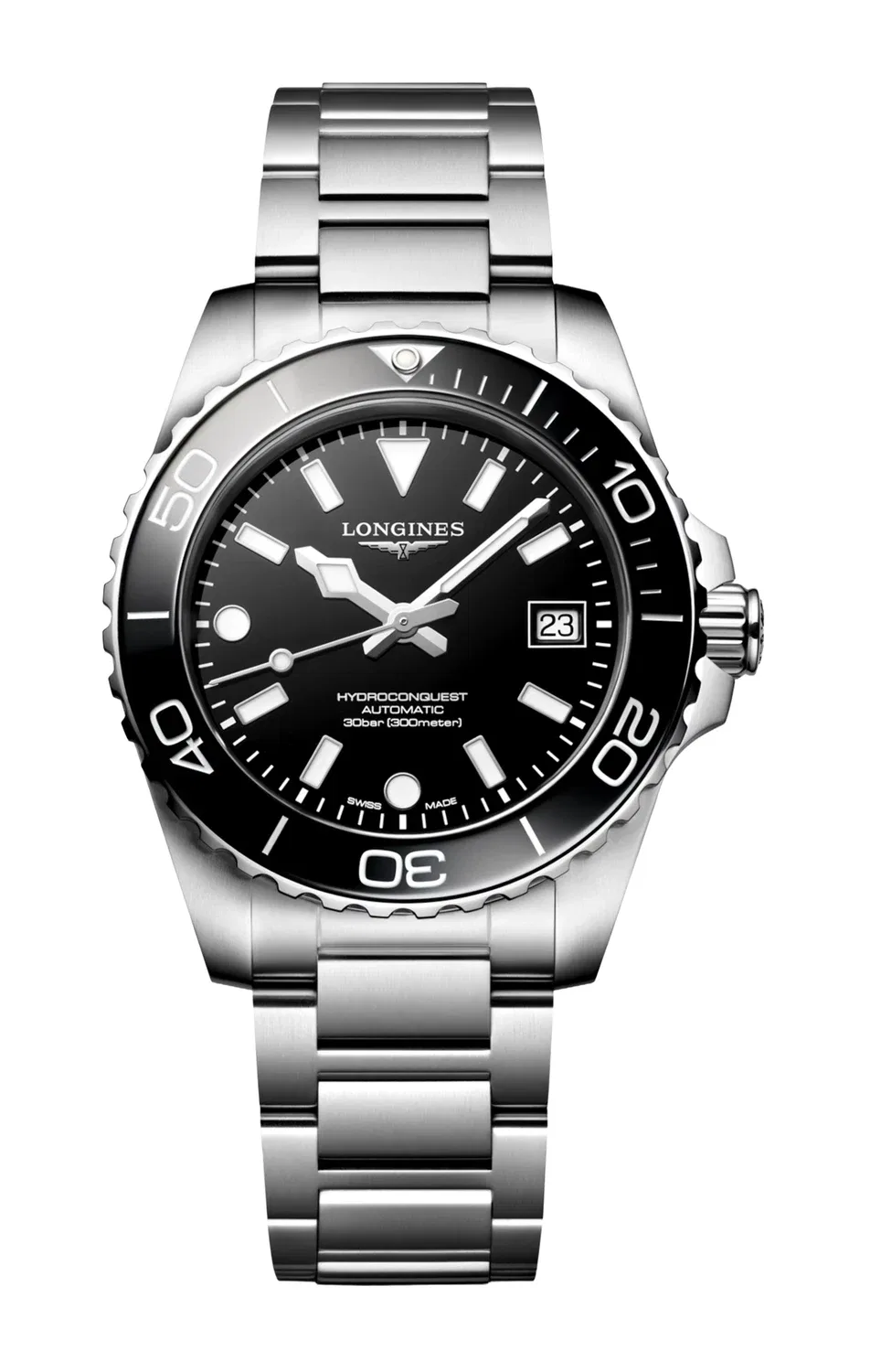 Гидроконквест 39 мм - l3.779.4.56.6 LONGINES, черный