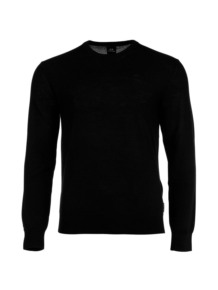 

Толстовка Armani Exchange Strickpullover, черный