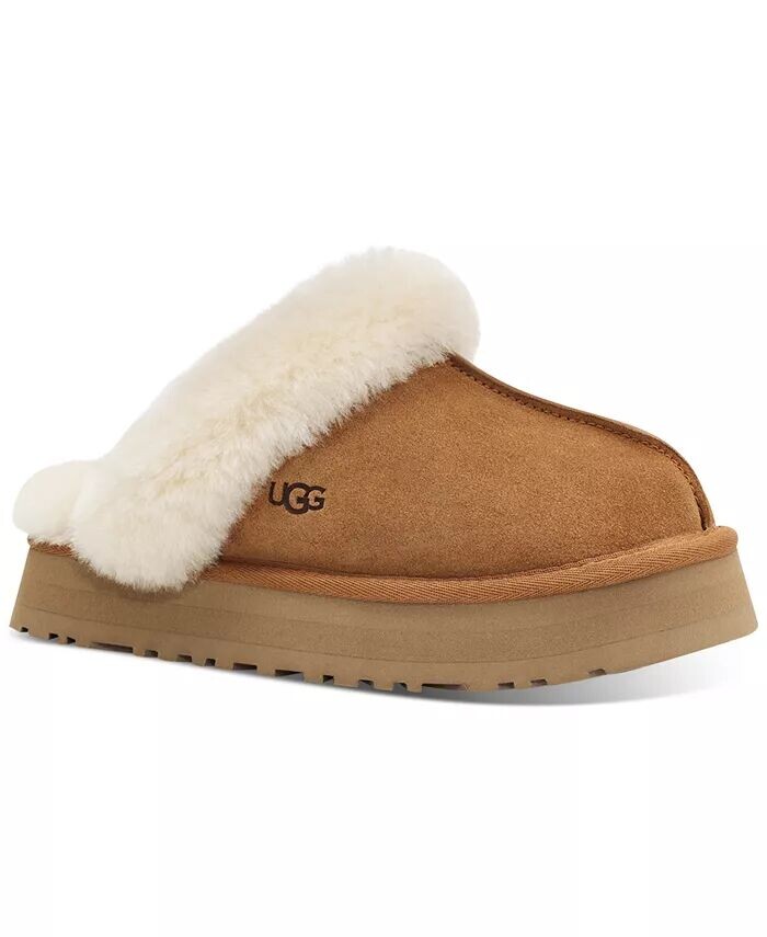 Женские тапочки-дискеты UGG®, коричневый