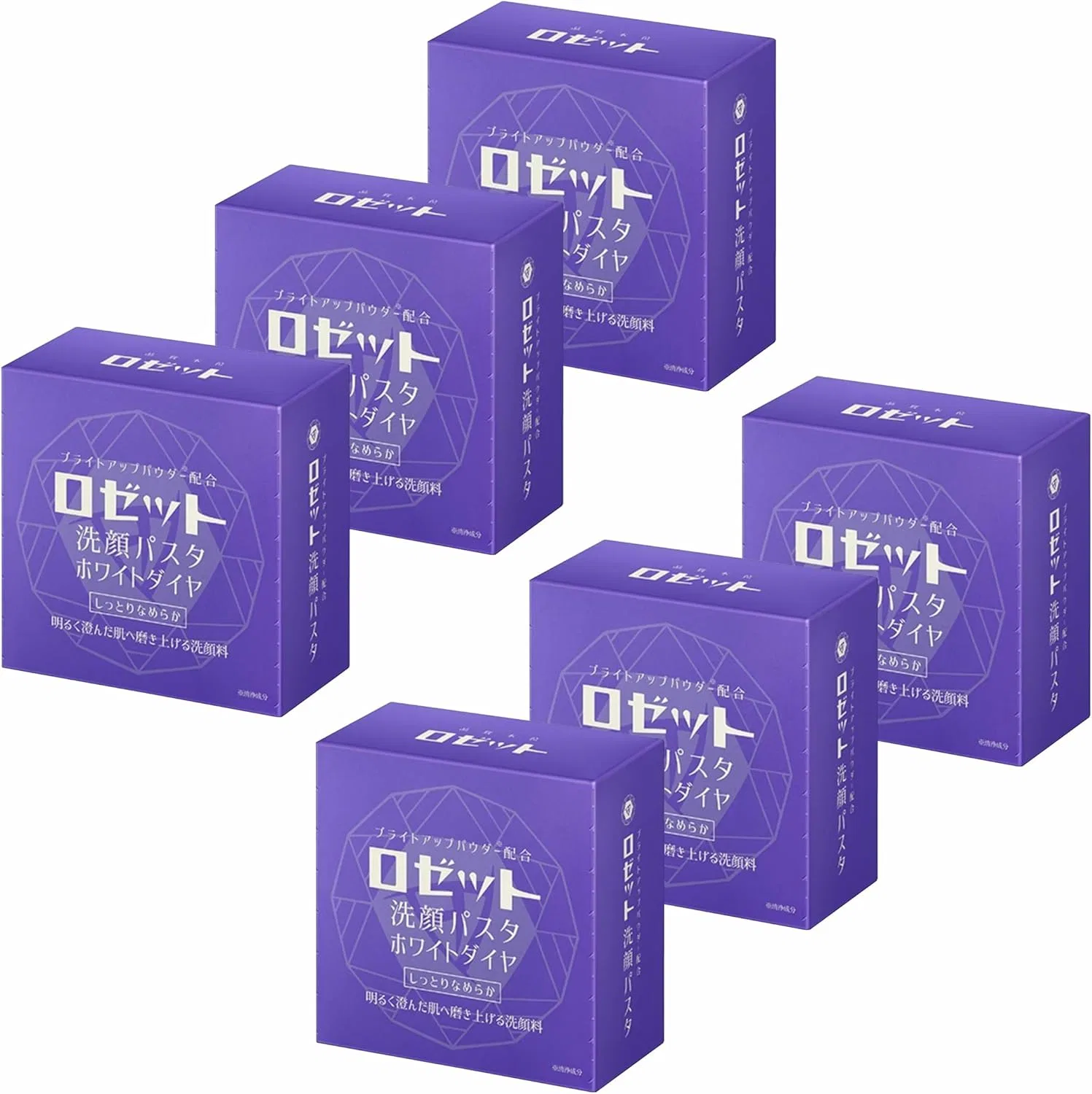 Набор для умывания Rosette Face Wash Pasta White Diamond, 6 шт.