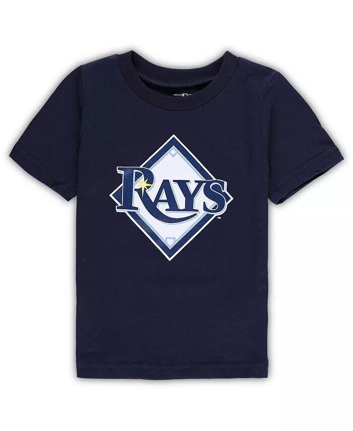 

Темно-синяя футболка с основным логотипом Tampa Bay Rays Team Crew для мальчиков и девочек для малышей Outerstuff