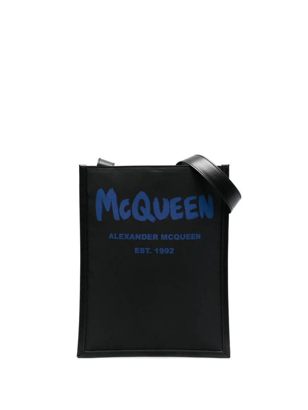 

Сумка-мессенджер с логотипом Alexander McQueen, черный