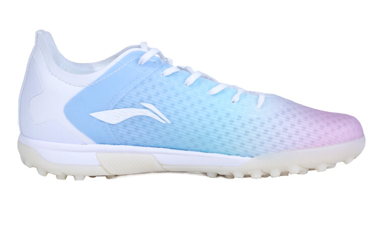 Детские футбольные бутсы Kids Low-top Белый Фиолетовый Синий Lining — фото 2