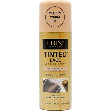 

Ebin Tinted Lace Spray 80 мл Средний теплый бежевый Ebin New York