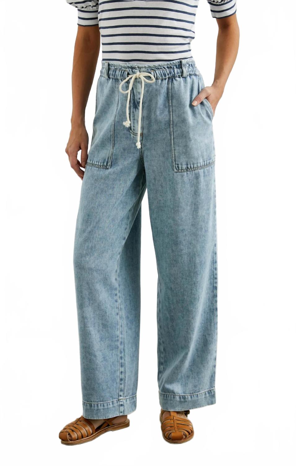 

Райан Винтажные Широкие Брюки в Выцветшем Индиго Rails