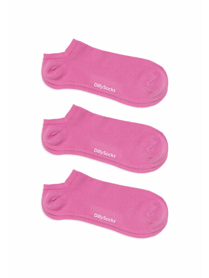 

Носки DillySocks 3er Pack Sneaker One Color Shorties, цвет splash pink