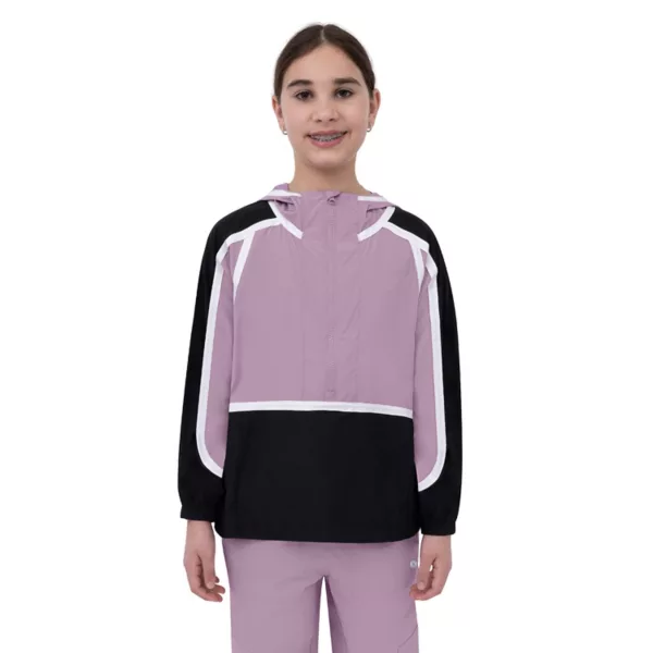 

Контрастная толстовка с капюшоном на молнии для девочек 7-16 лет Layer 8, цвет lavender