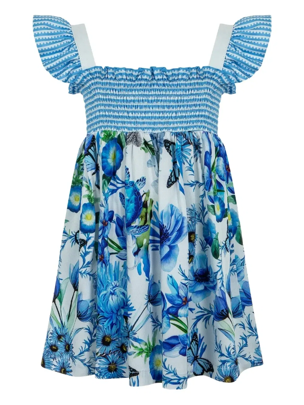 Платье в полоску из коллаборации с Mary Katrantzou Lapin House, белый