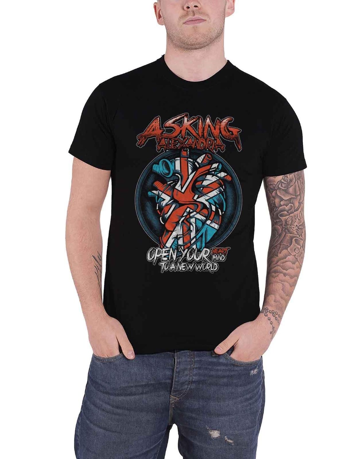 

Футболка с сердечным приступом Asking Alexandria, черный