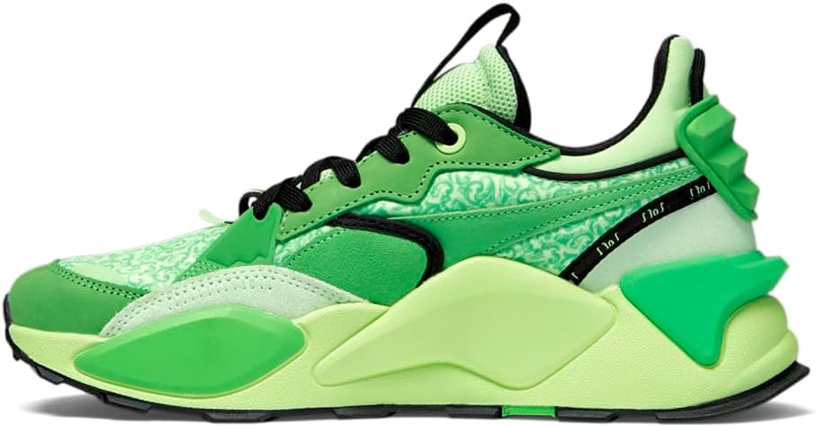 Мужские кроссовки PUMA Rs-XL X Lf с шнуровкой повседневные - зеленые — фото 3