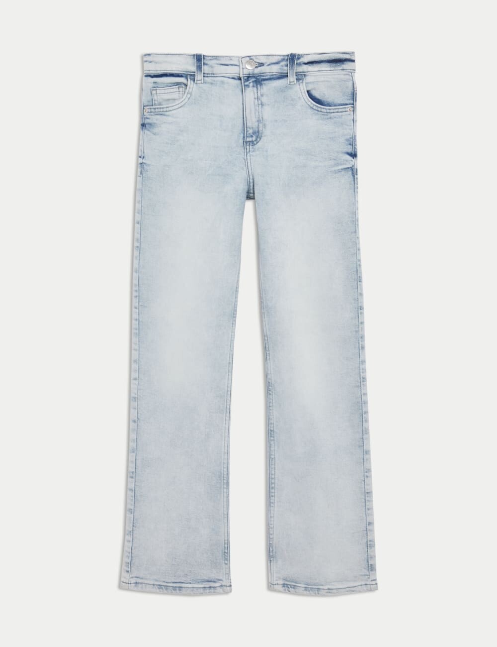 

Расклешенные джинсы Regular Fit Denim Marks & Spencer, цвет Light denim