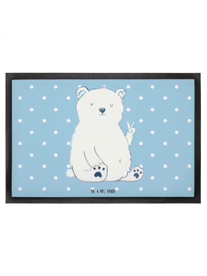 

Коврик для ног Mr. & Mrs. Panda, цвет blau pastell