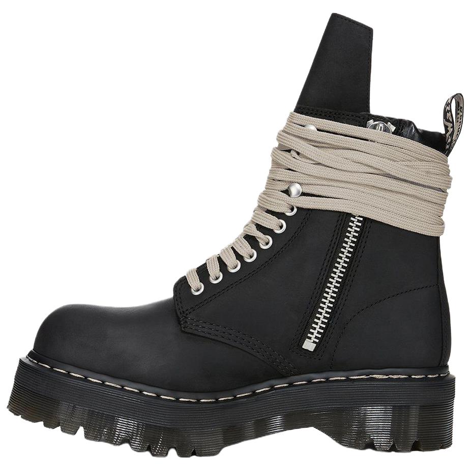 RICK OWENS Короткие ботинки Dr. Martens Collaboration Short Martin для мужчин, черные — фото 4