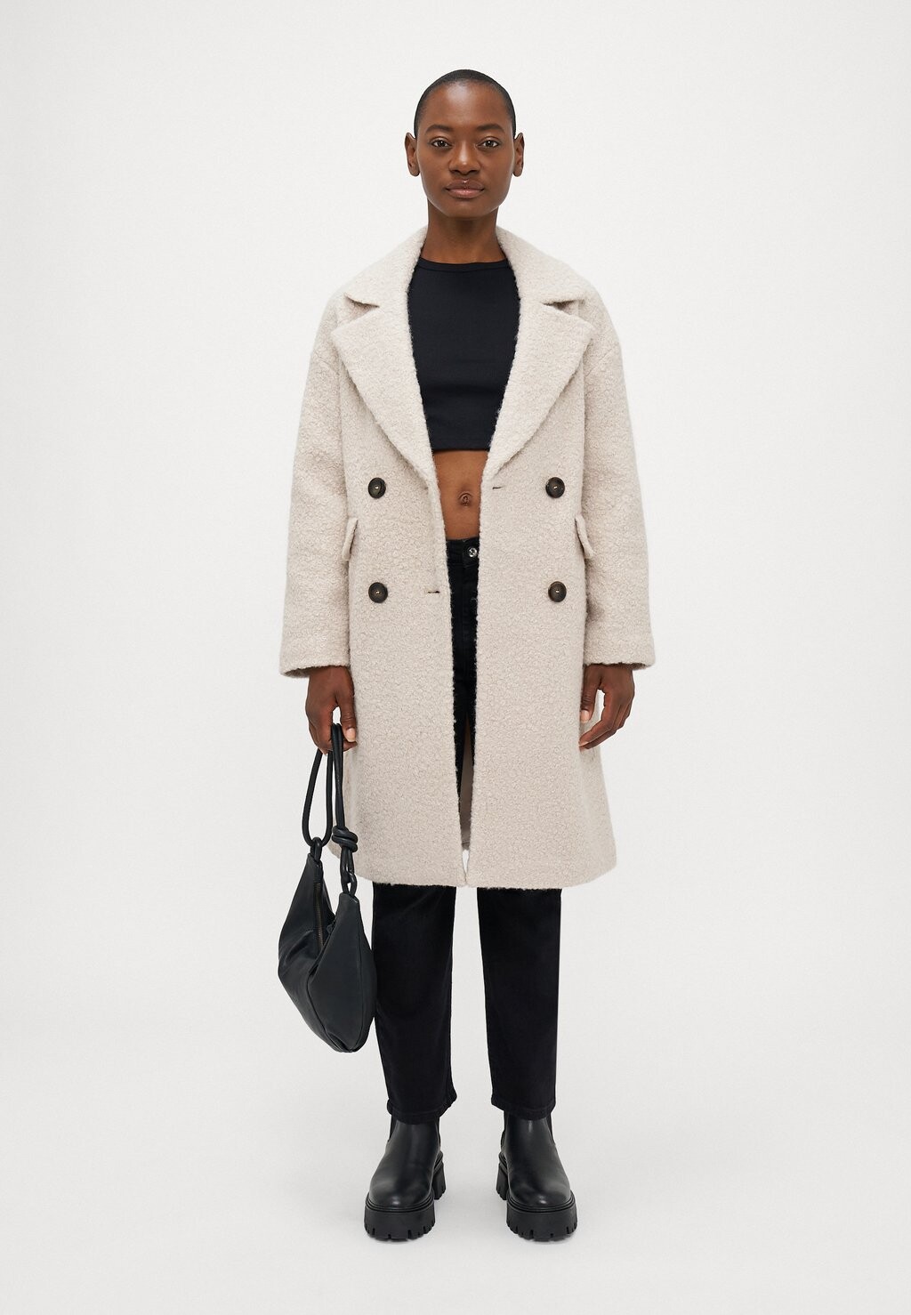 

Классическое пальто ONLVALERIA PIPER COAT ONLY Petite, бежевый