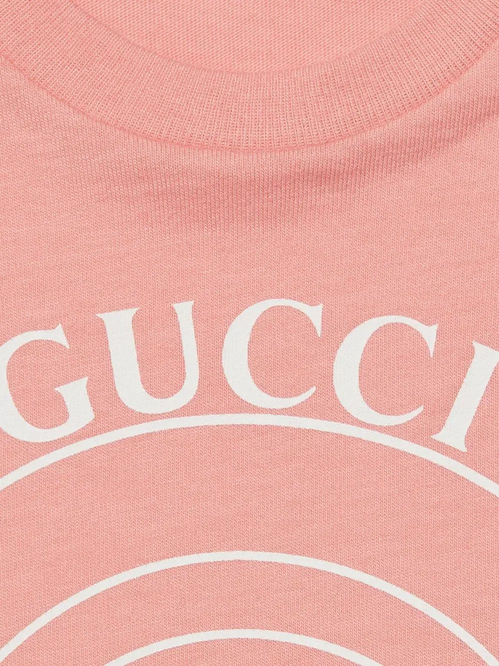 Футболка Gucci с принтом в виде диска Gucci Kids, розовый — фото 3
