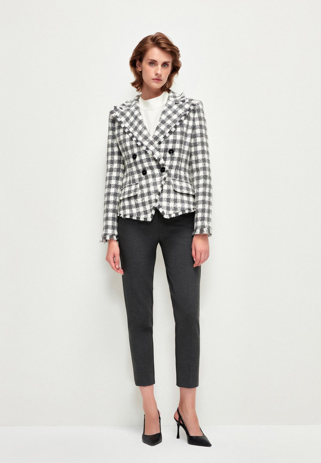 

Блейзер ACCESSORIED TWEED adL, серый