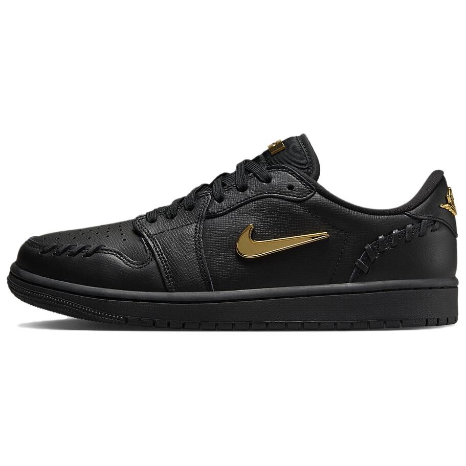 Кроссовки Women's Air Jordan 1 Low Method Of Make 'Black', черный/золотой